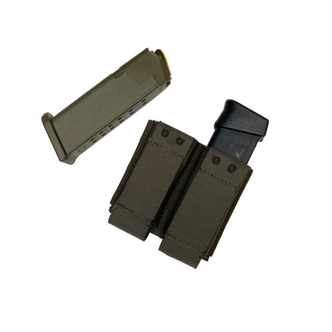 Defense Mechanisms Double Pistol Mag Pouch
