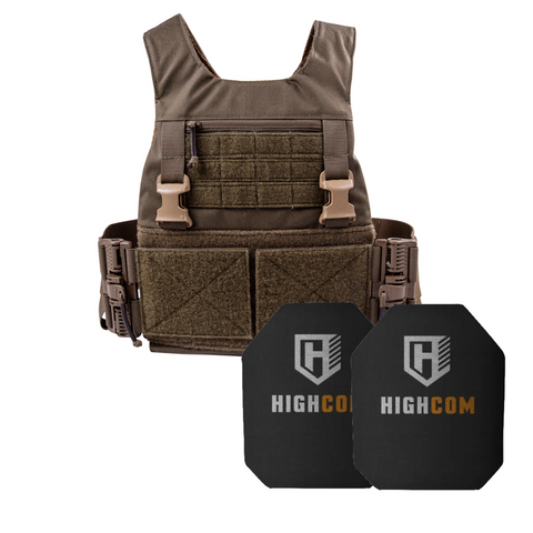 MEPC Slick Armor Bundle with Highcom 4S17M Level IV Plates (7.2lbs)